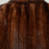 OSFM 1950's Mink Batwing Cuffed Cape Fur Jacket Glamorous Cocoon Wrap Mink Stole