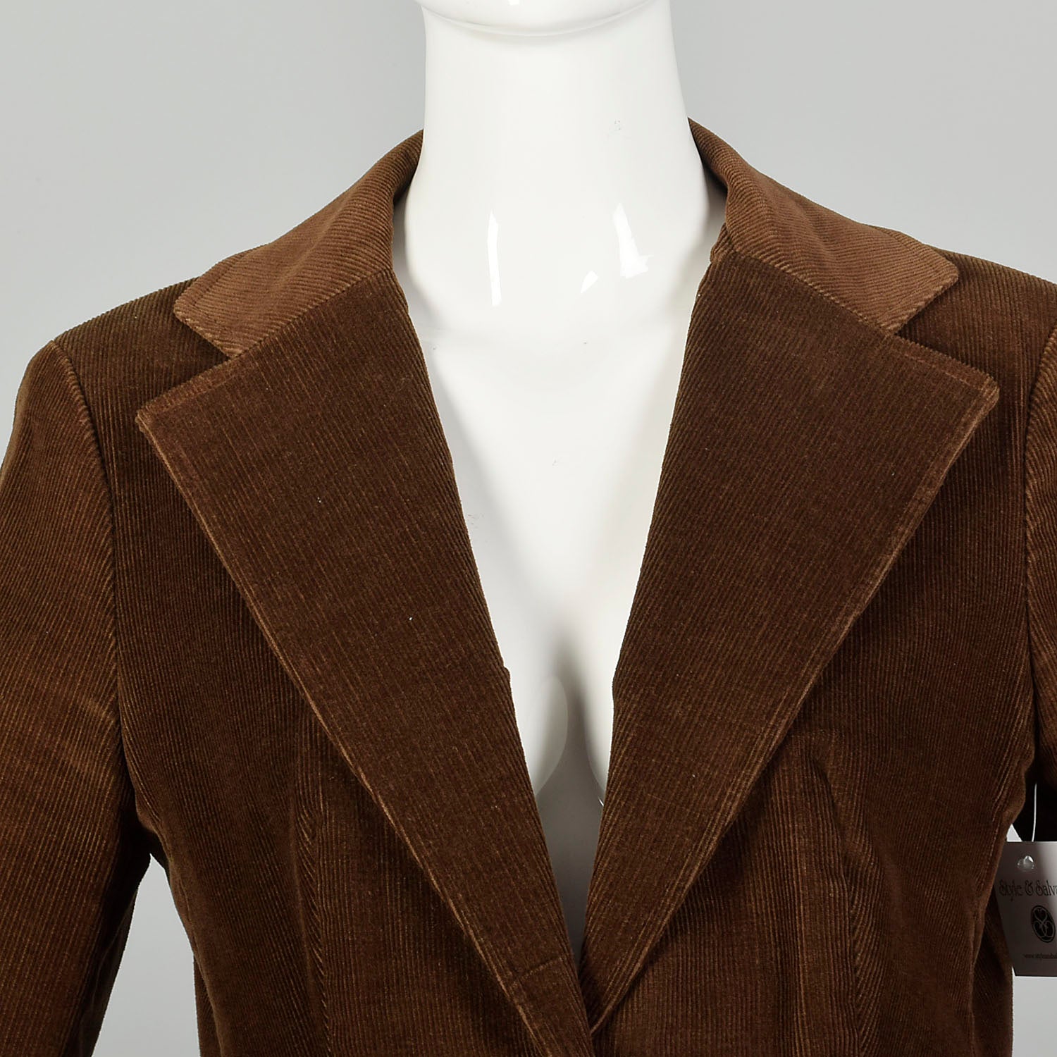 Small 1970s Brown Corduroy Blazer Casual Boho Hippie Jacket