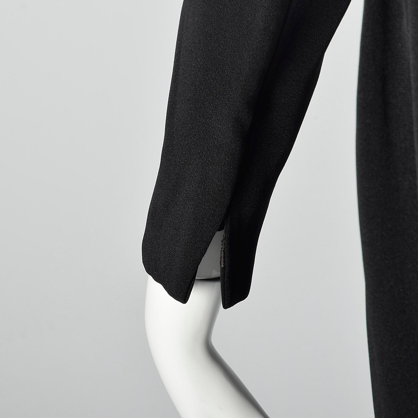 1960s Roger Milot Black Dress