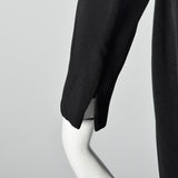 1960s Roger Milot Black Dress