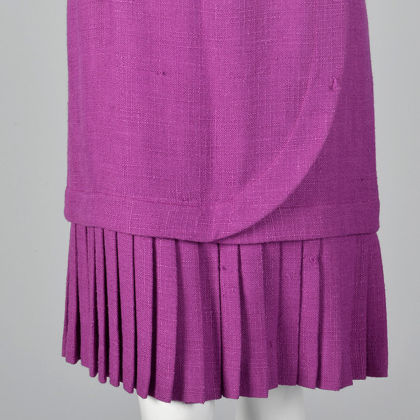 1980s Carolina Herrera Purple Dress