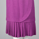 1980s Carolina Herrera Purple Dress