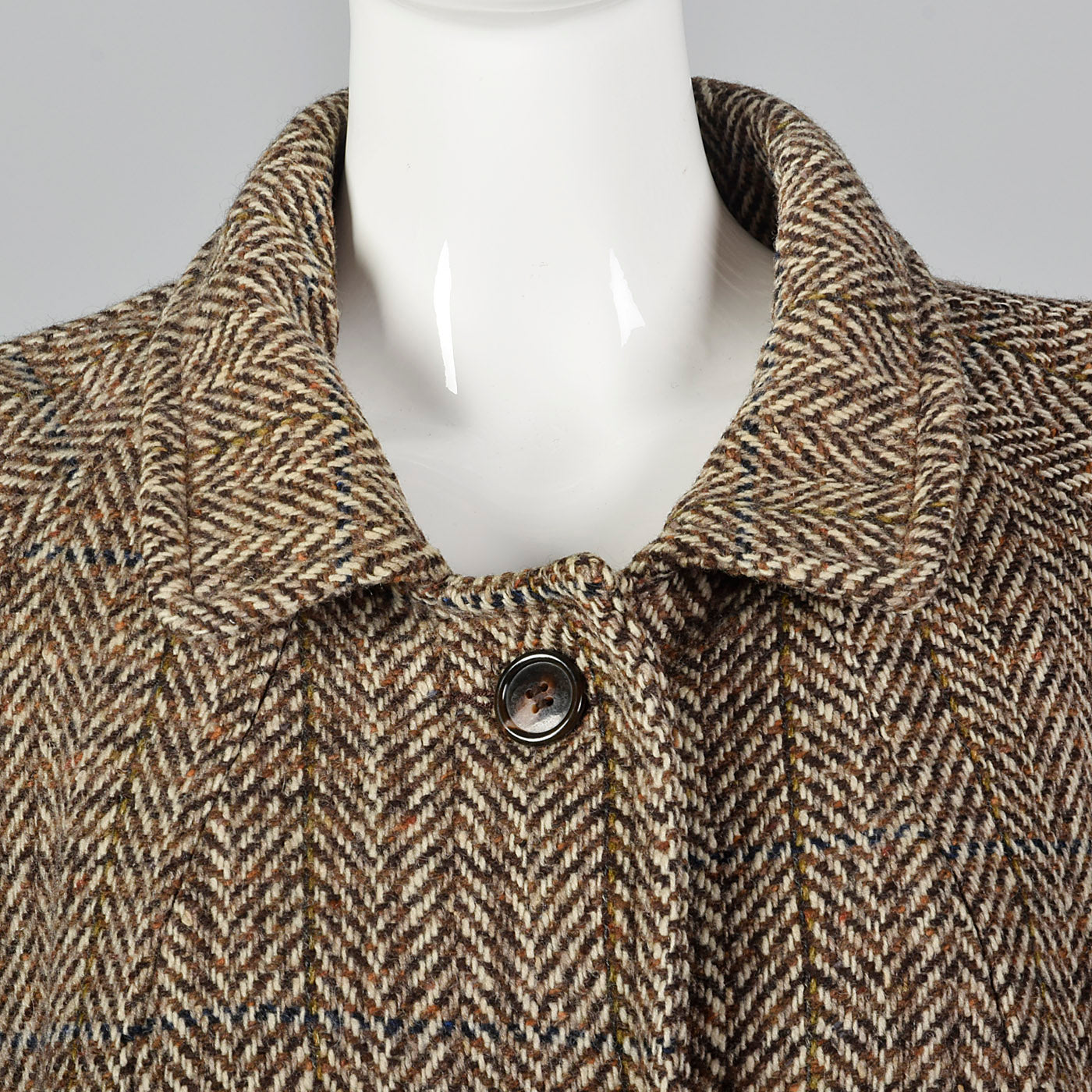 1980s Oversized Tweed Overcoat