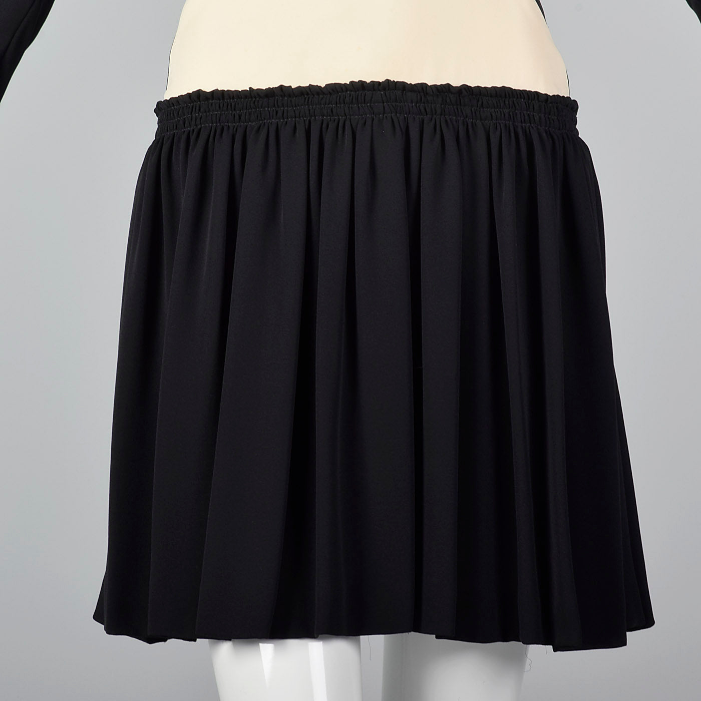 1980s Galanos Drop Waist Two Tone Hourglass Dress