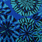 1970s Reversible Blue Floral Tapestry Cape