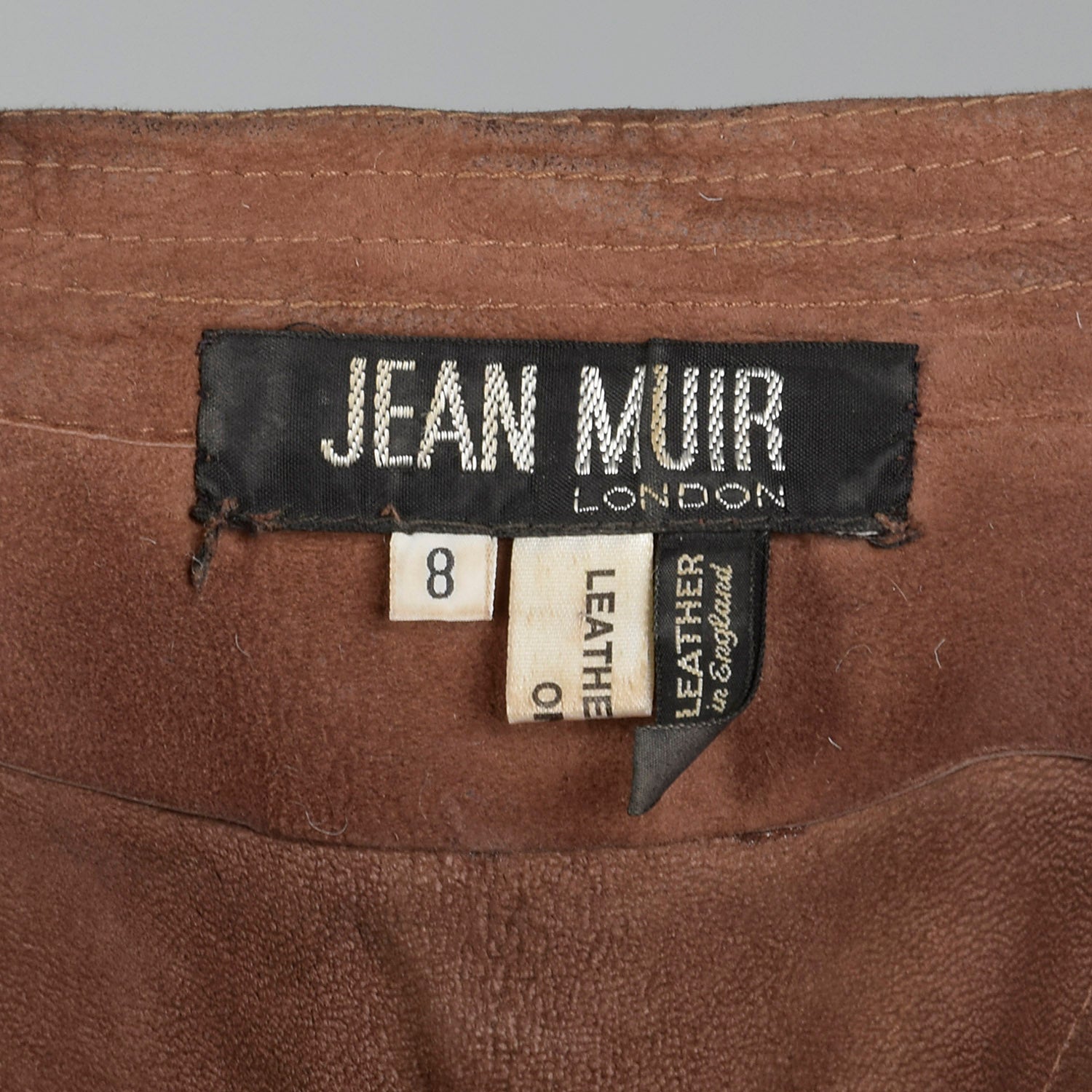 Small Jean Muir 1980s Brown Suede Jacket