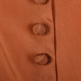 1950s Sleeveless Dress with Beautiful Rust Bodice