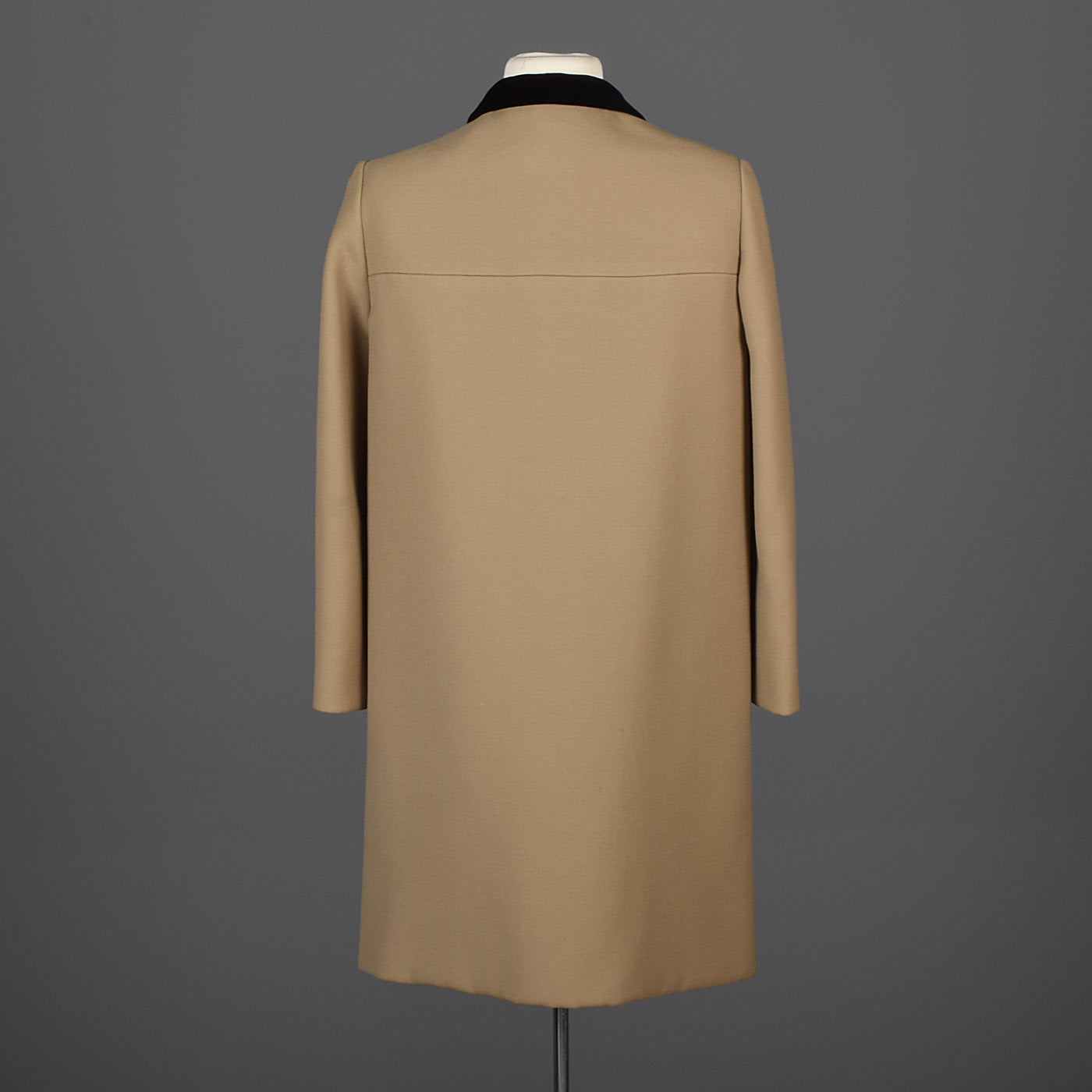 Classic George Halley Winter Coat with Velvet Collar