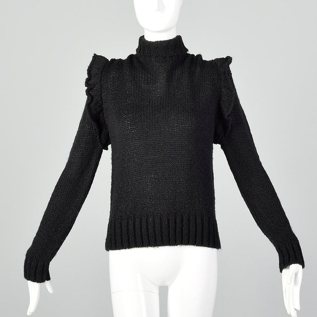 Diane Von Furstenberg Black Turtleneck Sweater