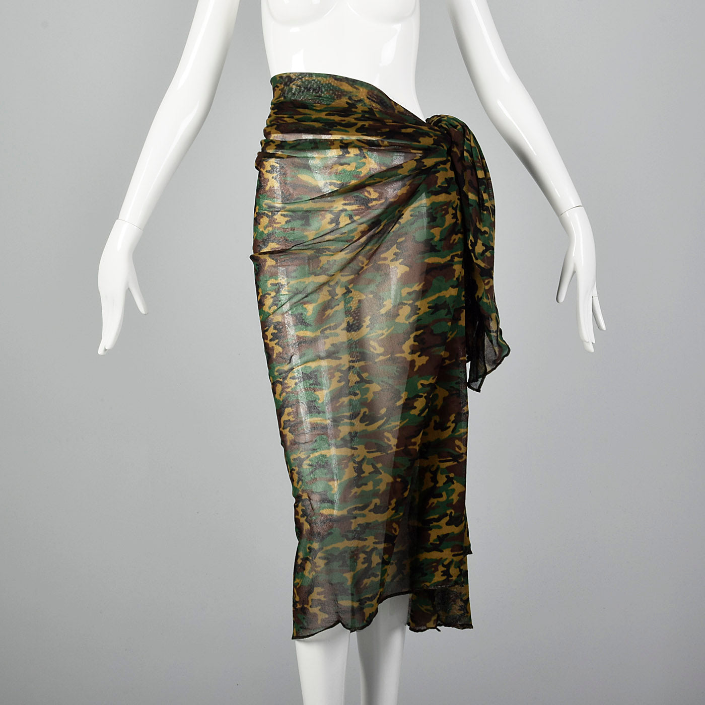 Jean Paul Gaultier Camo Mesh Wrap