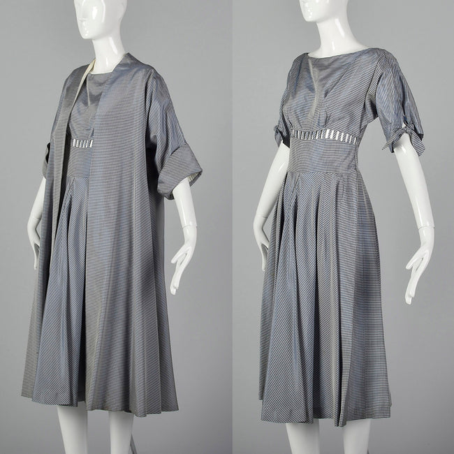 XS 1950s Cage Waist Dress and Jacket