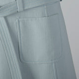 1990s Oscar De La Renta Light Blue Day Dress