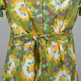 1970s Floral Summer Dress