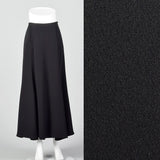 1990s Giorgio Armani Black Maxi Skirt with Mermaid Hem