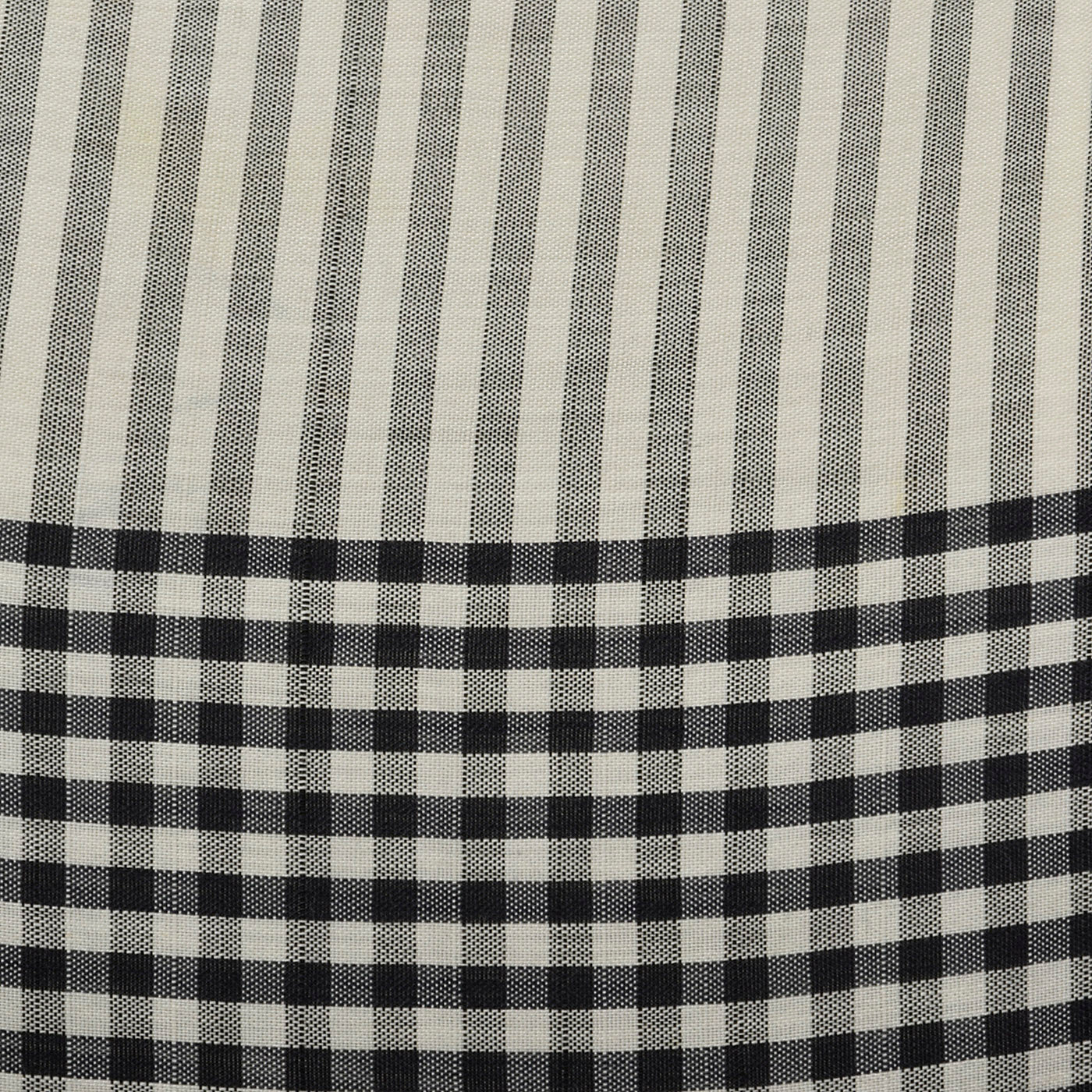 1950s Black and White Plaid Dress
