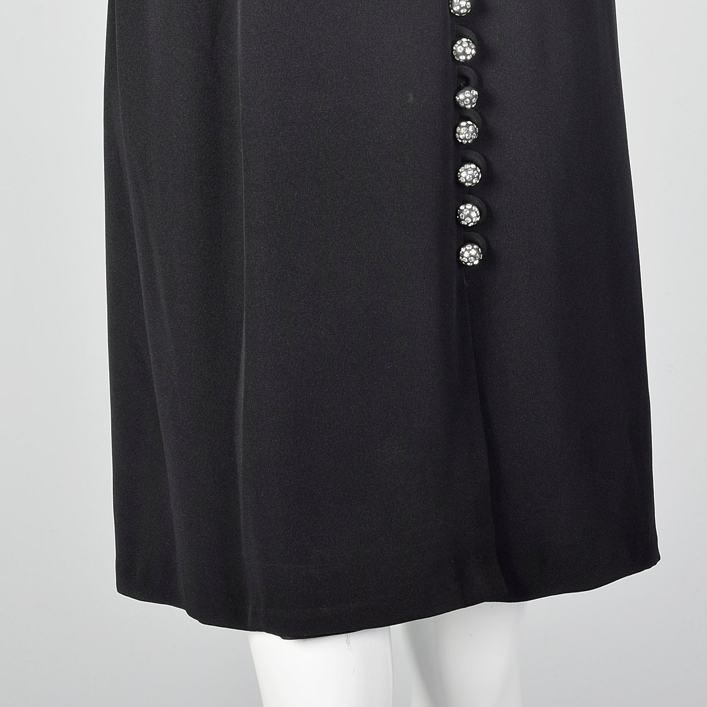 1960s Roger Milot Black Dress