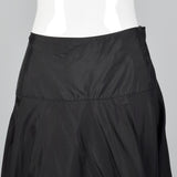 1950s Anne Fogarty Black Half Slip with Interior Lace Hem