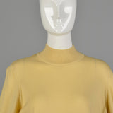 Kasha de Rodier 1980s Lightweight Cream Mockneck Sweater