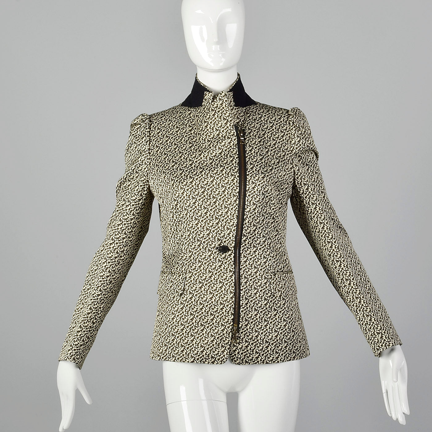 2000s Dries Van Noten Black and White Jacket