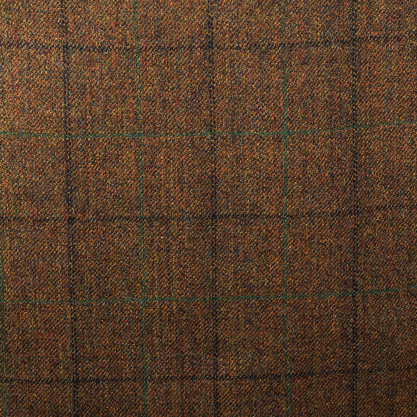 1970s Mens Brown Wool Windowpane Suit