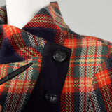 Fall 2008 LAMB Gwen Stefani Asymmetric Multi-Color Plaid Jacket