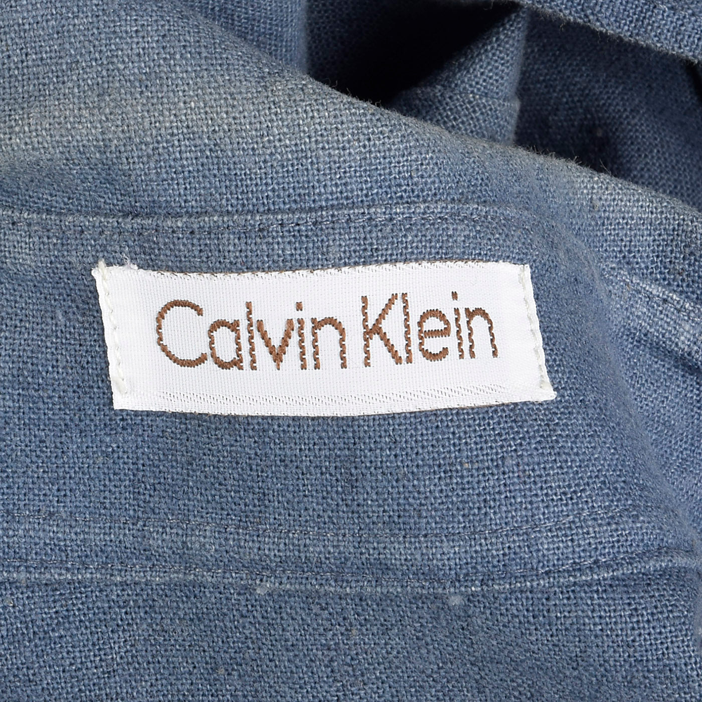 1980s Calvin Klein Blue Canvas Jacket