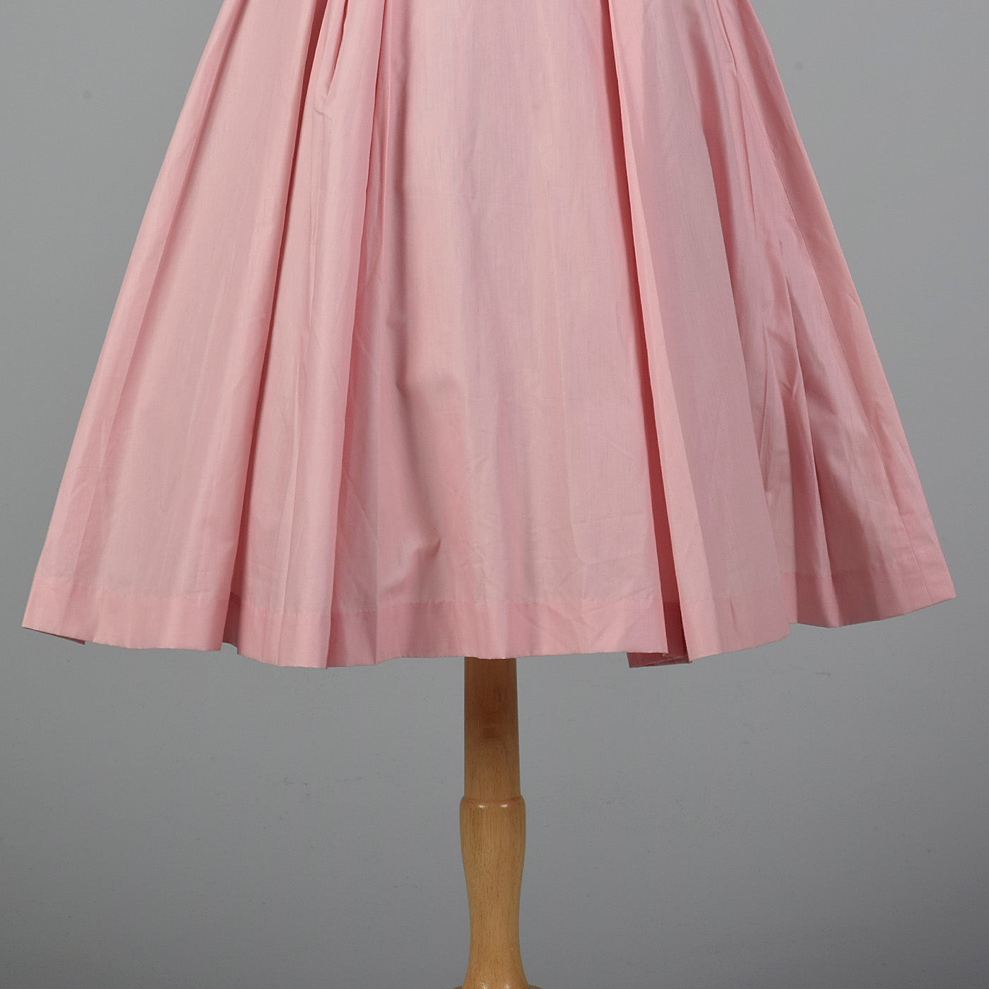 1950s Pink Party Dress with Full Skirt