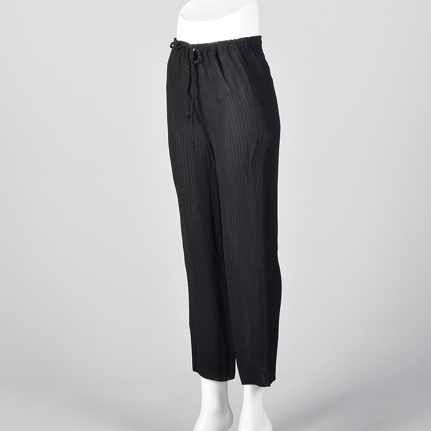 1990s Giorgio Armani Silk Lined Drawstring Pants