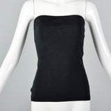 1970s Anne Klein Black Tube Top