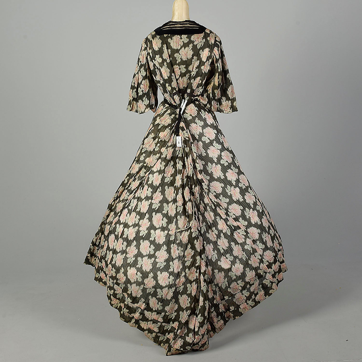 Large 1800s Set Cotton Top Floral Victorian Skirt Study As Is