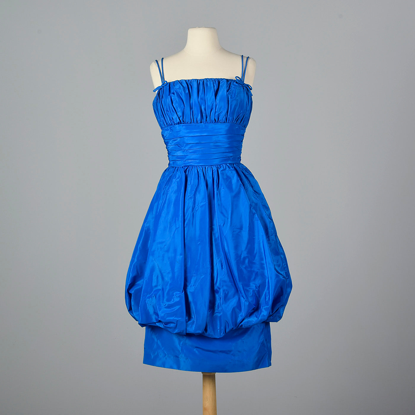 1950s Electric Blue Party Dress with Bubble Skirt