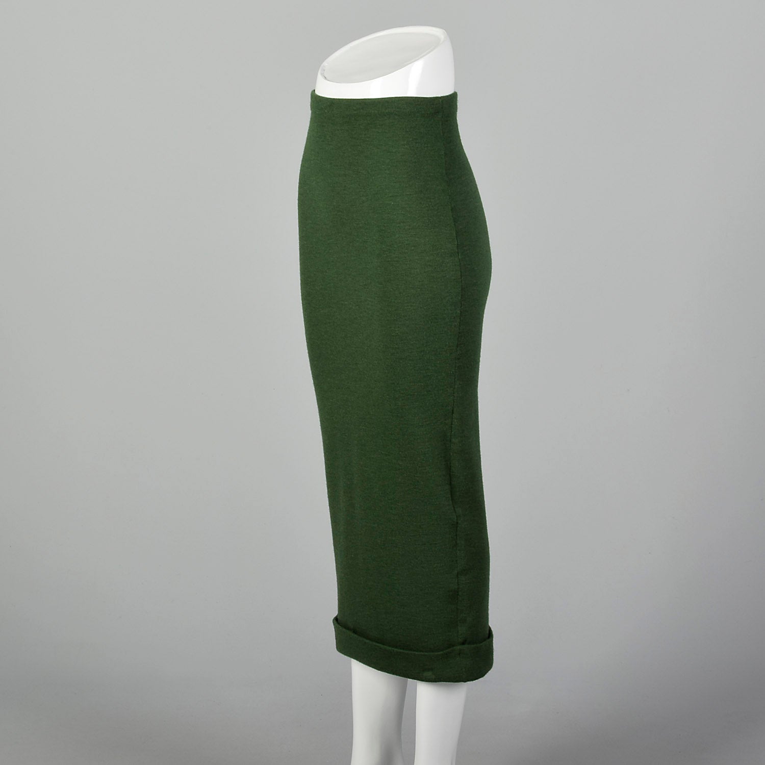 Small Romeo Gigli 1990s Green Knit Skirt