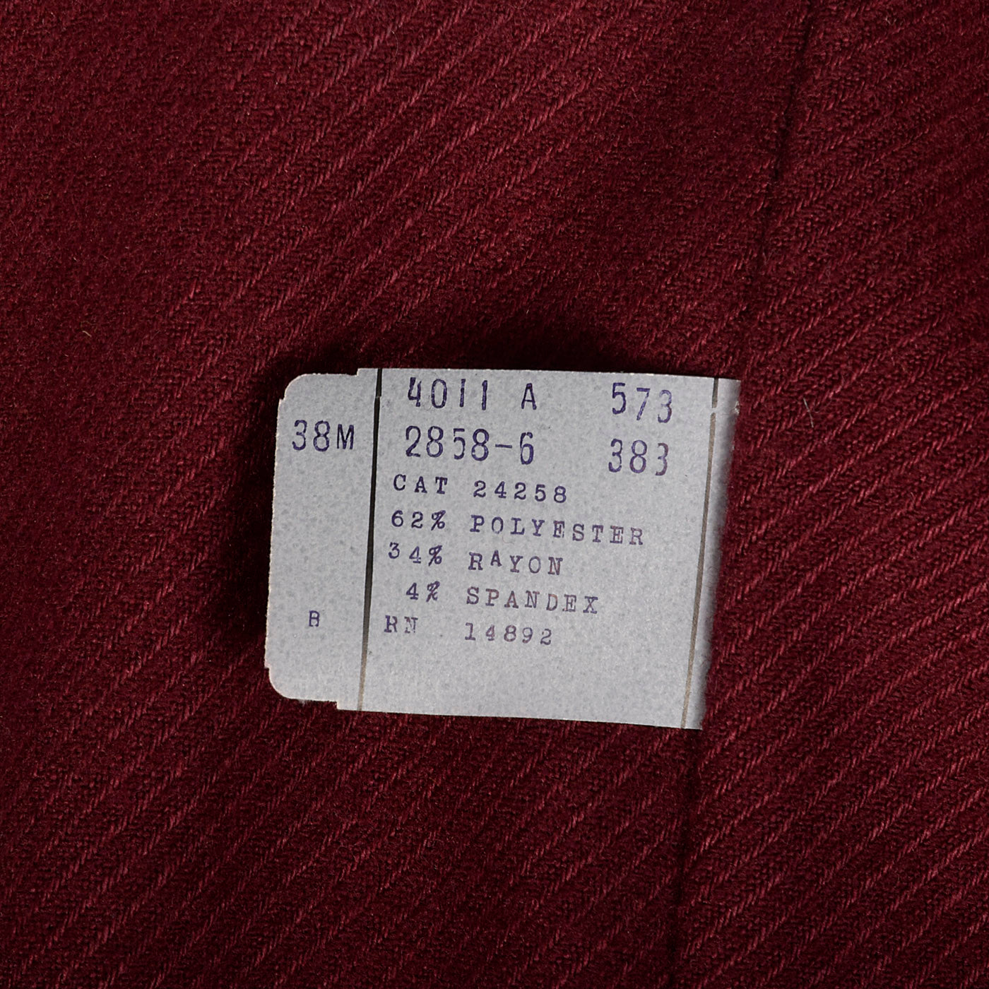 1970s NOS Sears Maroon Pants