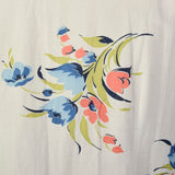 XXL 1940s Floral Cotton Day Dress Spring Casual Volup