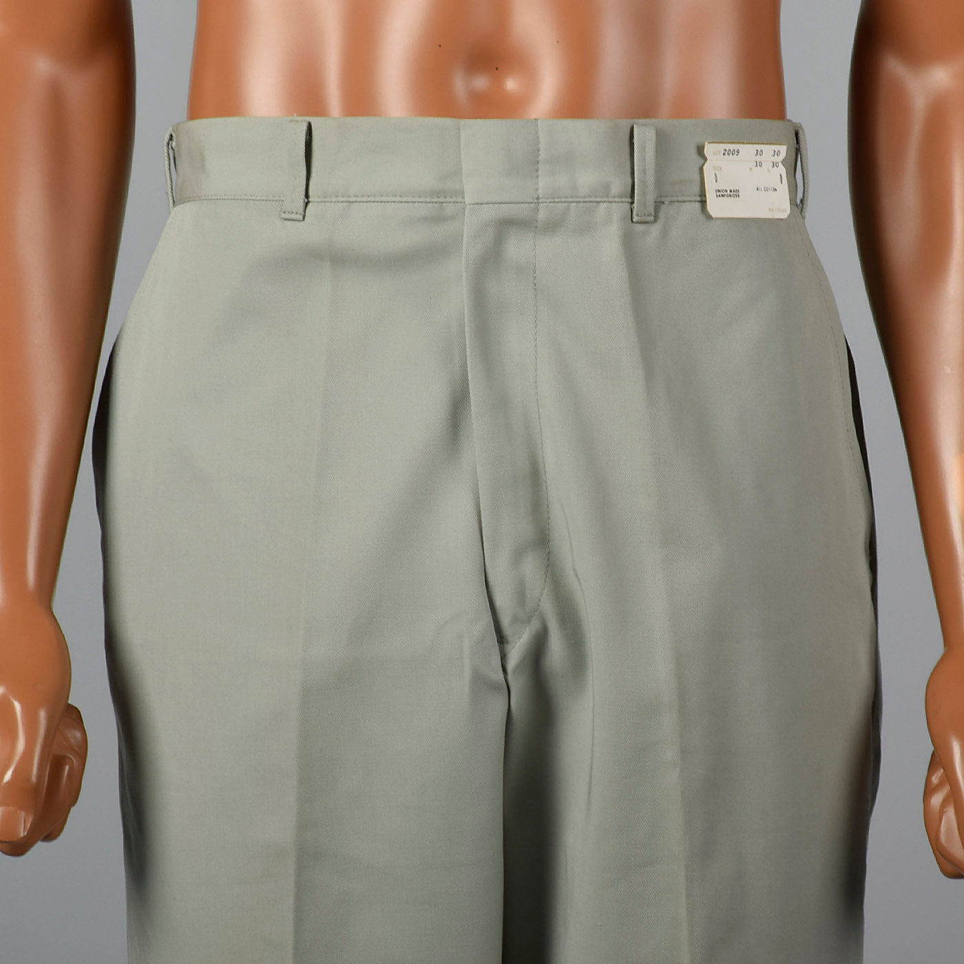 1950s Gray Twill Pants