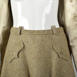 1970s Anne Klein Tweed Safari Style Suit