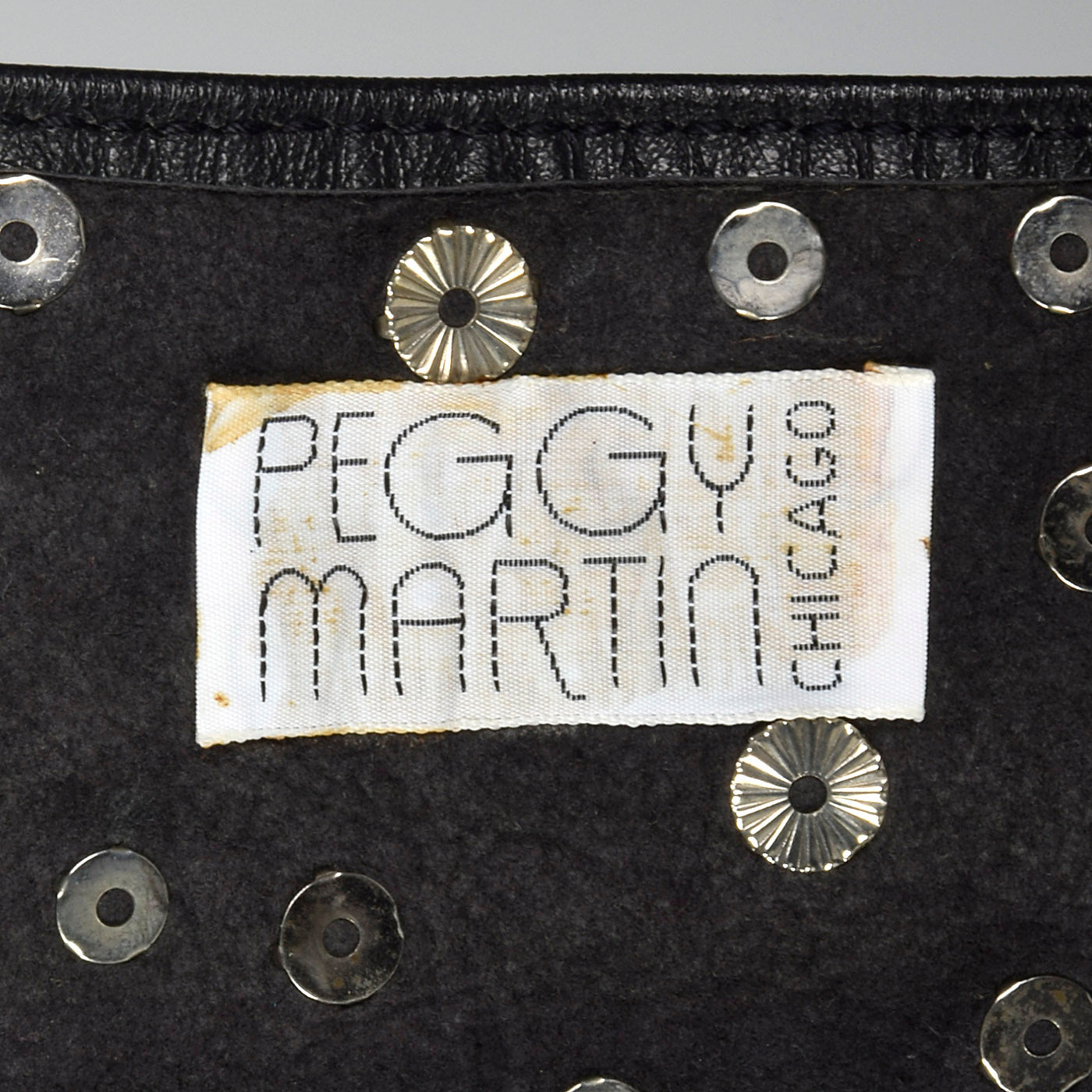 1990s Black Rhinestone Belt