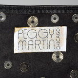 1990s Black Rhinestone Belt