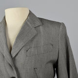 1990s Jean Paul Gaultier Black & White Asymmetric Jacket