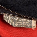 1940s Black Evening Dress with Red Skirt