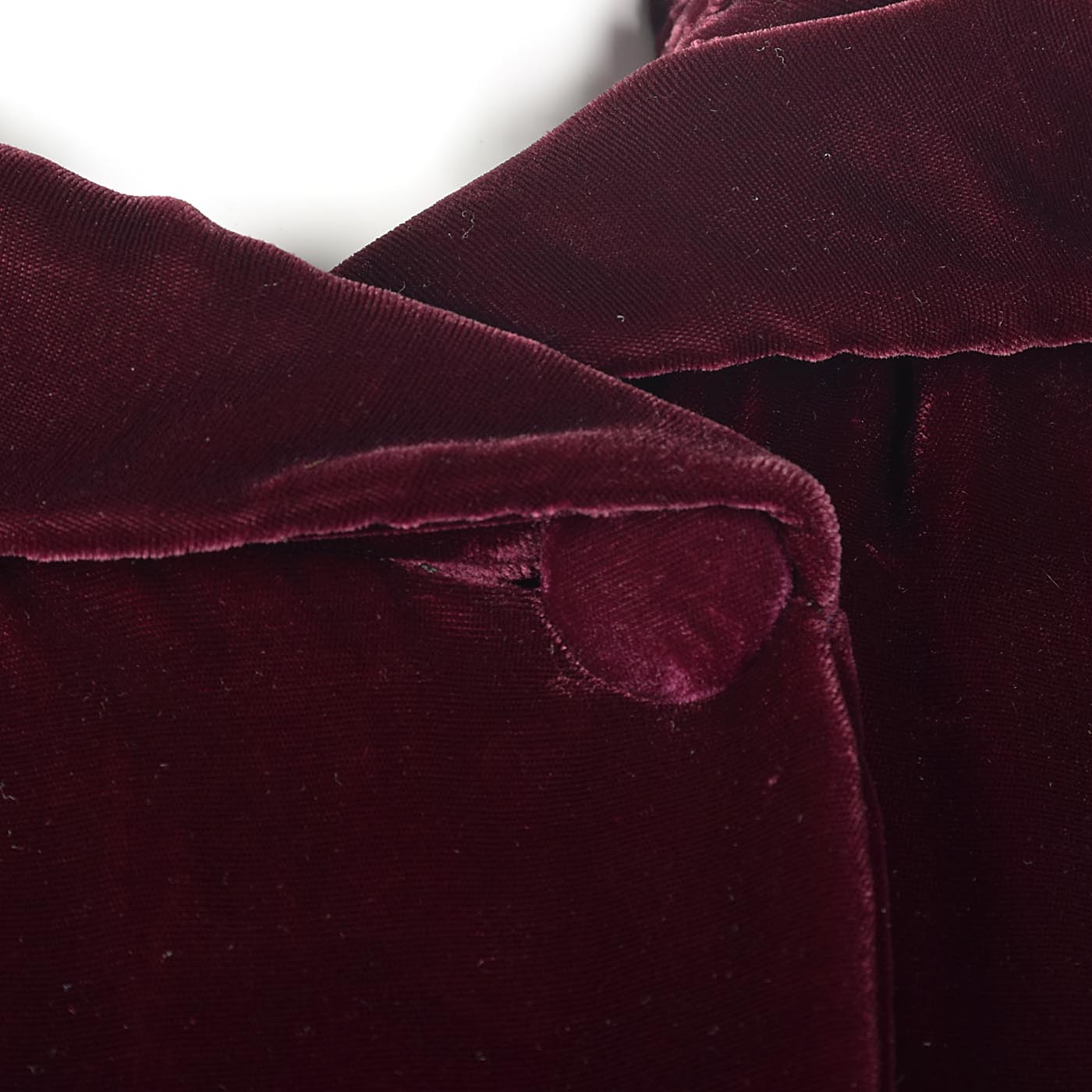 1940s Burgundy Velvet Opera Coat