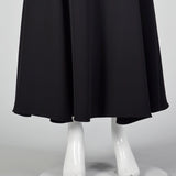 1990s Giorgio Armani Black Maxi Skirt with Mermaid Hem