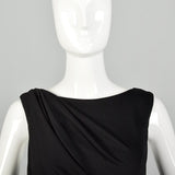 Medium Eleni Elias Black Formal Evening Gown Sleeveless Dress with Train