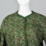 1960s Quilted Cotton Jacket in a Floral Print