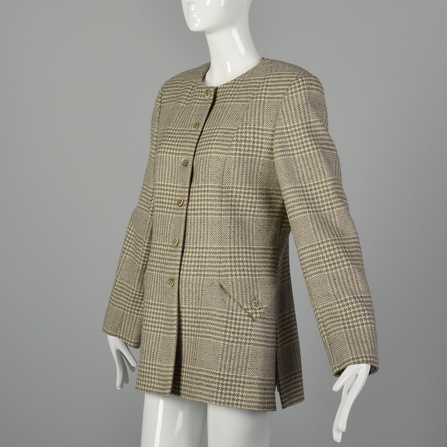 Medium Valentino Miss V 1990s Tweed Jacket