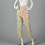 1960s Deadstock Flannel Pajamas in Pink Floral
