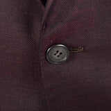 1950s Red and Black Sharkskin Jacket with Rounded Lapels