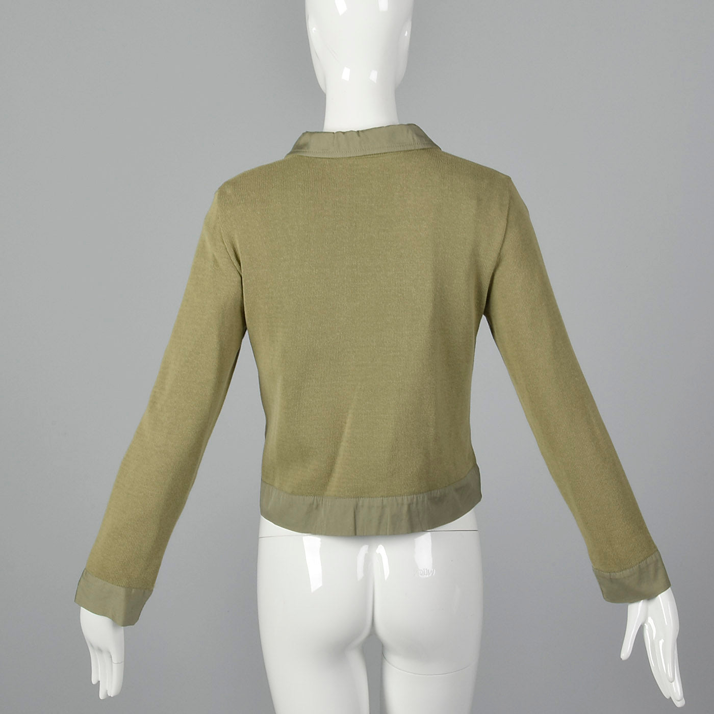 2000s Miu Miu Green Knit Jacket