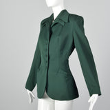 1980s Norma Kamali Gorgeous Green Jacket