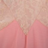 1960s Pink Nightgown with Shaped Lace Bust
